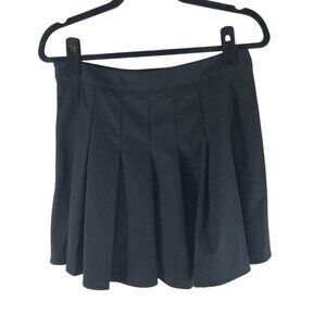 Shein Black Pleated Mini Skirt Schoolgirl Goth Size L